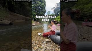 Part 2 kamping di tengah sungai kalimantan foryou fyp [upl. by Elwin]