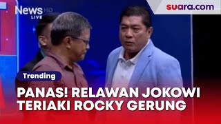 Relawan Jokowi Mengumpat ke Rocky Gerung saat Live di TV Warganet Perwakilan Istana Kok Gini [upl. by Nevada]