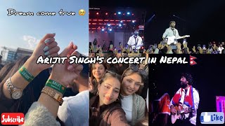 Arijit Singhs concert in Nepal 😍  Magical Night ✨  Sushma Paudel [upl. by Ettenowtna782]