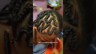 Learn How To Do Beautiful ZigZag Hairstyleforyou braids beauty hairstyle fyp youtuber [upl. by Ahsinauq]