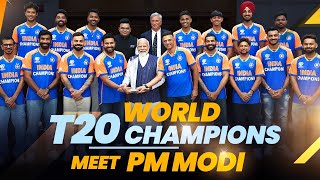 PM Modis interaction with World T20 Champions Indian Cricket Team [upl. by Mages465]