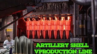 Incredible 155mm Artillery Shell Production Process  The Fastest Mass Bullet Production Line [upl. by Alvy]