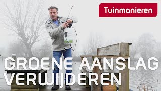 Hoe verwijder je groene aanslag van schutting of vlonder  Tuinmanieren [upl. by Cath]