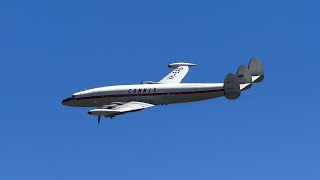 2024 May  Lockheed L1049 Super Constellation “Connie” VHEAG Aerial Display at HARS [upl. by Dranyl]