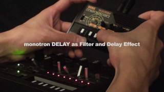 KORG monotron DELAY x monotribe  Future Dub Sound [upl. by Sigrid]