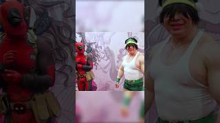 Deadpool vs Tough Beifong 🪨 wbanearmstrong deadpool avatarthelastairbender cosplay [upl. by Kristin876]