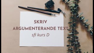 Argumenterande text sfi kurs D [upl. by Malan]