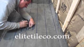 Complete tile shower install studs to tile Part 3 Installing the Pan Liner [upl. by Ioj]