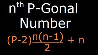 Polygonal Number  Formula to find nth Polygonal Number  Derivation [upl. by Alia50]