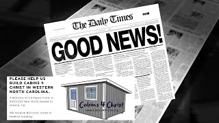 Good News This Week 20 October North Carolina Clinic amp Temporary Cabin Builidings [upl. by Tarsuss]