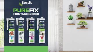 Bostik PUREFIX Montageklebstoff EXPRESS Handtuchhalter an der Wand befestigen ohne Bohren [upl. by Quintus]