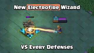 Electrofire Wizard VS Every Defenses  Clash of Clans [upl. by Anilat287]