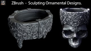 ZBrush  Sculpting Ornamental Designs [upl. by Huberto77]