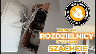 Wymiana rozdzielnicy w starym szachcie  Żelbet  Stara instalacja  KODY RABATOWE [upl. by Otte]