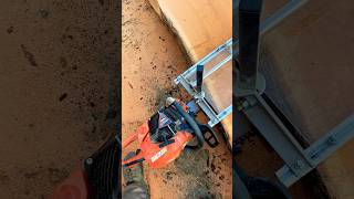 Milling up Cherry arborist logger bluecollar chainsaw shorts youtubeshorts [upl. by Fidellas]