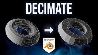 How to Use The Decimate Modifier in Blender 41 [upl. by Adaminah727]