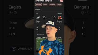 Eagles vs Bengals Halftime Report nflfootballsportsshortsviral [upl. by Farhi864]