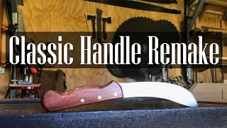 Making a classic butchers knife handle [upl. by Ennovad286]