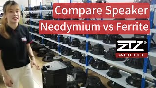 Compare Magnet Ferrite VS Magnet Neodymium in Speakers Which one is the perfect speaker [upl. by Buchheim]