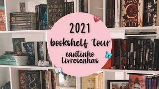 meu bookshelf tour 2021 🌟 [upl. by Yttap]