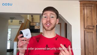 4 Cameras aosu Solar Security Cameras Kit Cover Every Corner Forever Power aosu [upl. by Auod810]