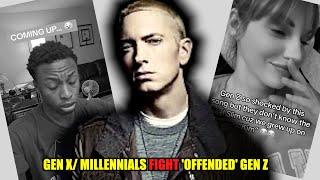 GEN X MILLENNIALS MAKE GEN Z REACT TO EMINEM KIM [upl. by Vernice355]