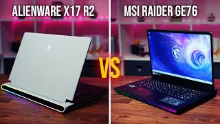 Alienware X17 r2 vs MSI GE76  17quot gaming laptop of 2022 [upl. by Atteynod]