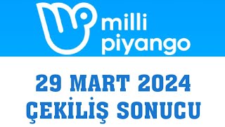 Milli Piyango Çekiliş Sonuçları 29 Mart 2024 [upl. by Thgiwd]