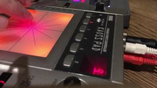 Korg Kaoss pad KP1 effects demo on synth sounds Electribe sampler [upl. by Olegnaid17]