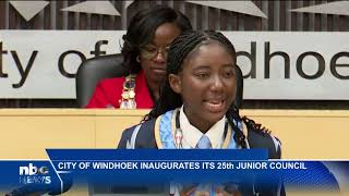 City of Windhoek Inaugurates 25th Junior Council  nbc [upl. by Alleram956]