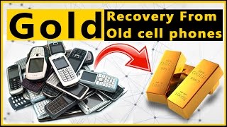 📱Gold Recovery from Cell Phone♻Cell Phone Recycling How to recover gold from cell phone [upl. by Heilner]