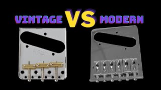 Telecaster Bridge Comparison  3 Saddles VS 6 [upl. by Canty289]