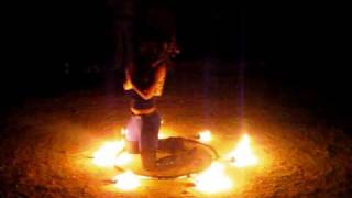 Amazing Fire Hoop Dance [upl. by Lib]