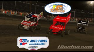 iRacing Dirt  360 Sprints at I55  30 Laps  13th to 7th [upl. by Alveta]