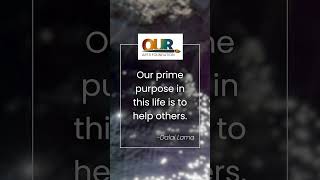 Our prime purpose in this life is to help othersquot  Dalai Lama quotesaboutlife ourartsfoundation [upl. by Stan]