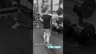 How to Perform a Barbell Front Squat hoopiehybrid hybridworkout hybridtraining [upl. by Delisle]