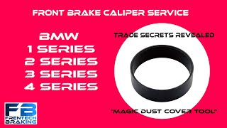 BMW 1 2 3 amp 4 Series front brake caliper service  Quick And Easy Tutorial [upl. by Aramoj]