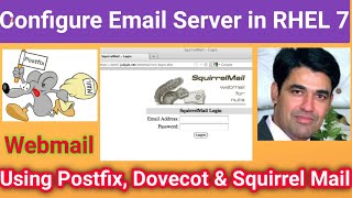 Configure Email Server using PostFix Dovecot and Squirrel Mail in RHEL 7 CentOS 7 Nehra Classes [upl. by Doll]