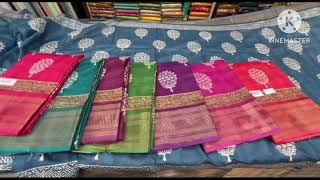 Fancy embroidery sarees wholesale shop [upl. by Llewxam292]