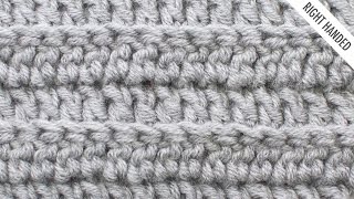 The Back Loop Double Crochet  Crochet Abbreviation  Right Handed [upl. by Nailliw]