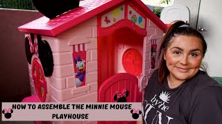 HOW TO ASSEMBLE THE MINNIE MOUSE INDOOR OUTDOOR PLAYHOUSE [upl. by Atterual299]