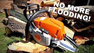 How to easily start a Stihl Chainsaw  NO MORE FLOODING [upl. by Rabi712]