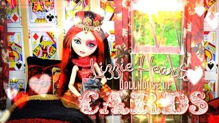 DIY  How to Make Dollhouse of Cards plus Lizzie Hearts  Handmade  Doll  Crafts [upl. by Ehud544]