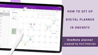 How To Create a Digital Planner In OneNote  DIGITAL PLANNING 101 [upl. by Besnard]