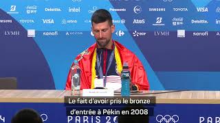 Interview Novak Djokovic After Winning Gold Medal [upl. by Ikkim260]