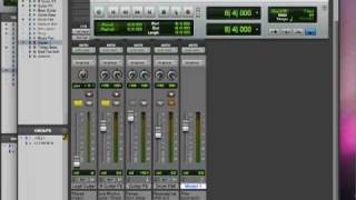 Pro Tools LE 8 Instructional DVD 1 Lesson 6 sends and returns [upl. by Aniez]