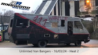 Ringwood Raceway 160324  Unlimited Van Bangers Heat 2 [upl. by Idnyc]