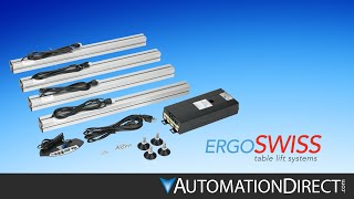 Ergoswiss Lifting Systems  Industrial Table Lift Systems from AutomationDirect [upl. by Isis]