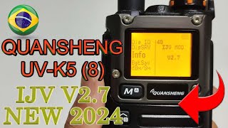 2024 QUANSHENG NOVA ATUALIZAÇÃO  FIRMWARE IJV V27 20240103  DSBCWFM AM 18 A 1300 MHZ [upl. by Rickert]