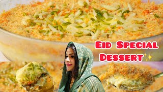 ✨ Eid Special Dessert Nawabi Sevai Recipe  Easy Custard Dessert 🍮 Eid Sweets Vermicelli Dessert [upl. by Nesline]